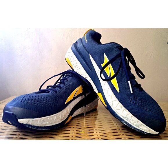 Altra Paradigm Men\'s 10 Blue Low Cut Lace Up Athletic Sneakers